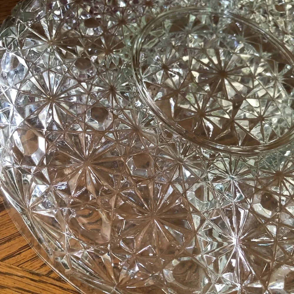 Vintage INDIANA GLASS 5-Part Relish Dish Daisy and Button pattern